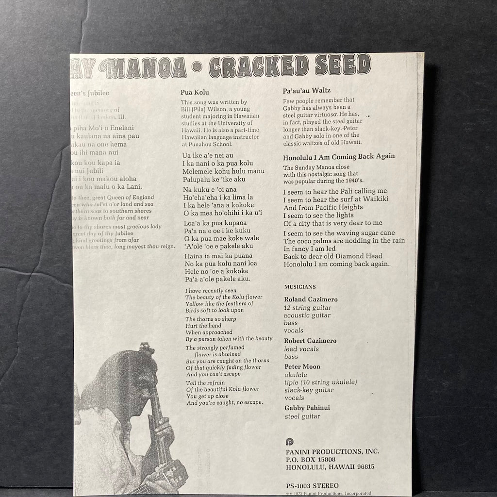 The Sunday Manoa - Cracked Seed