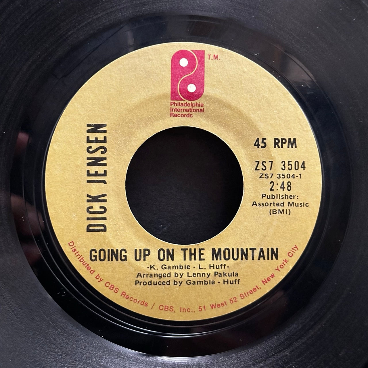 Dick Jensen – Going Up On The Mountain / Three Cheers For Love [7"]