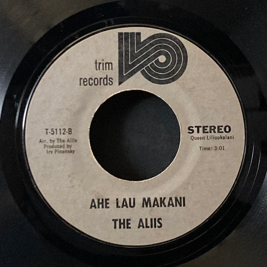 The Aliis - Paniolo Country/Ahe Lau Makani 7"