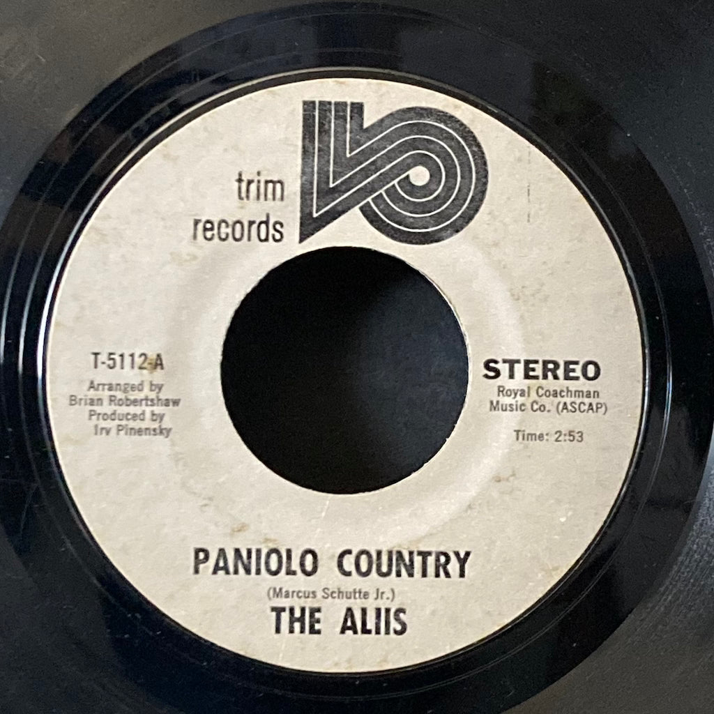 The Aliis - Paniolo Country/Ahe Lau Makani 7"