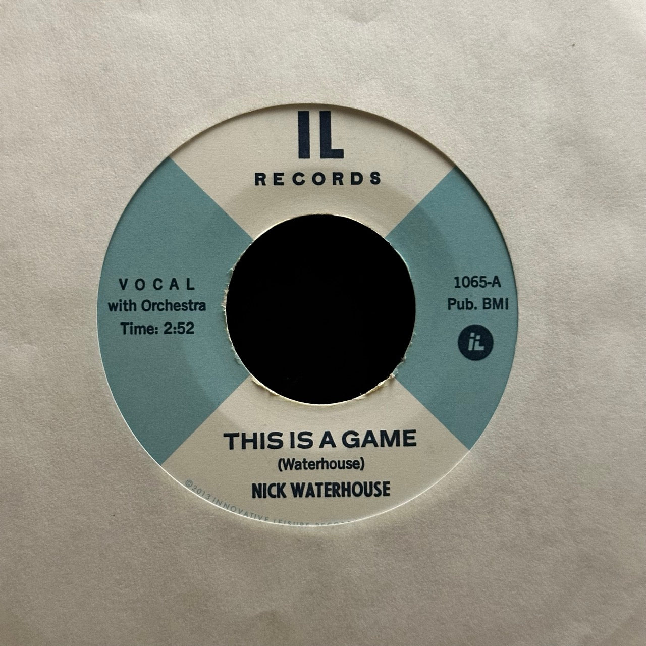 Nick Waterhouse – This Is A Game / IT #3 [7"]