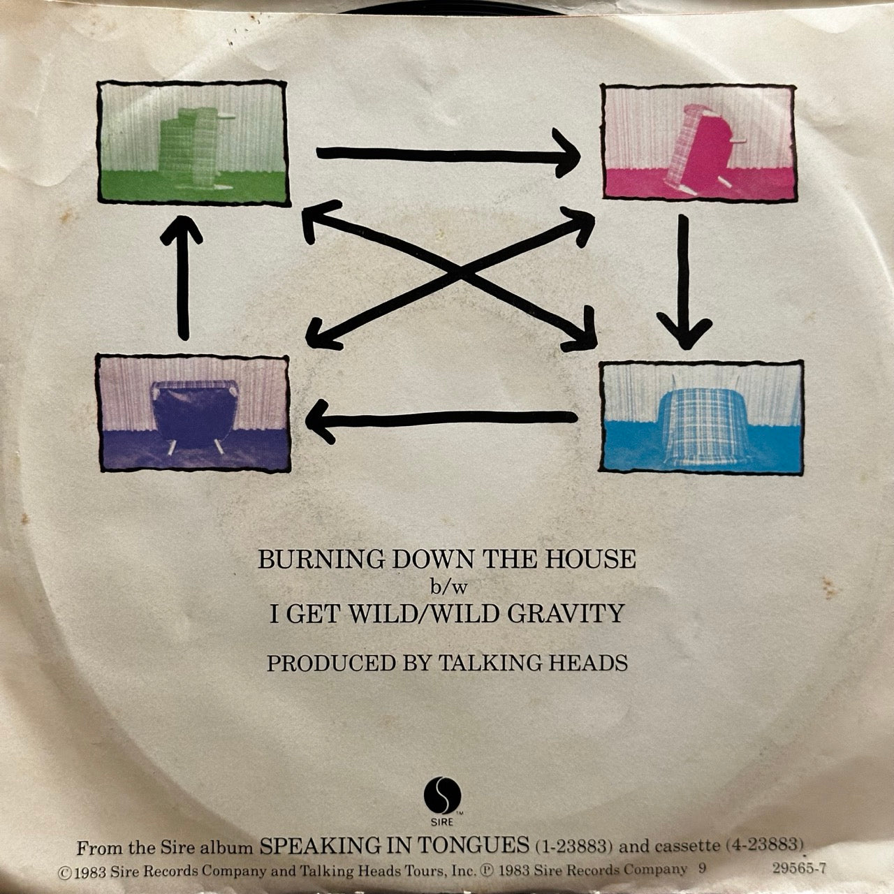 Talking Heads – Burning Down The House / I Get Wild / Wild Gravity [7"]