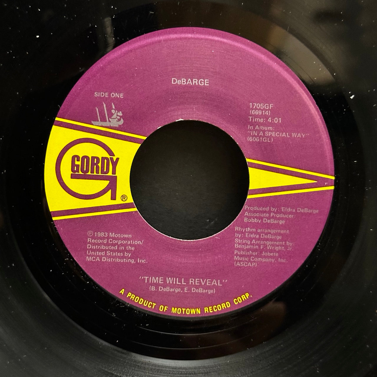 DeBarge – Time Will Reveal / I'll Never Fall In Love Again [7"]