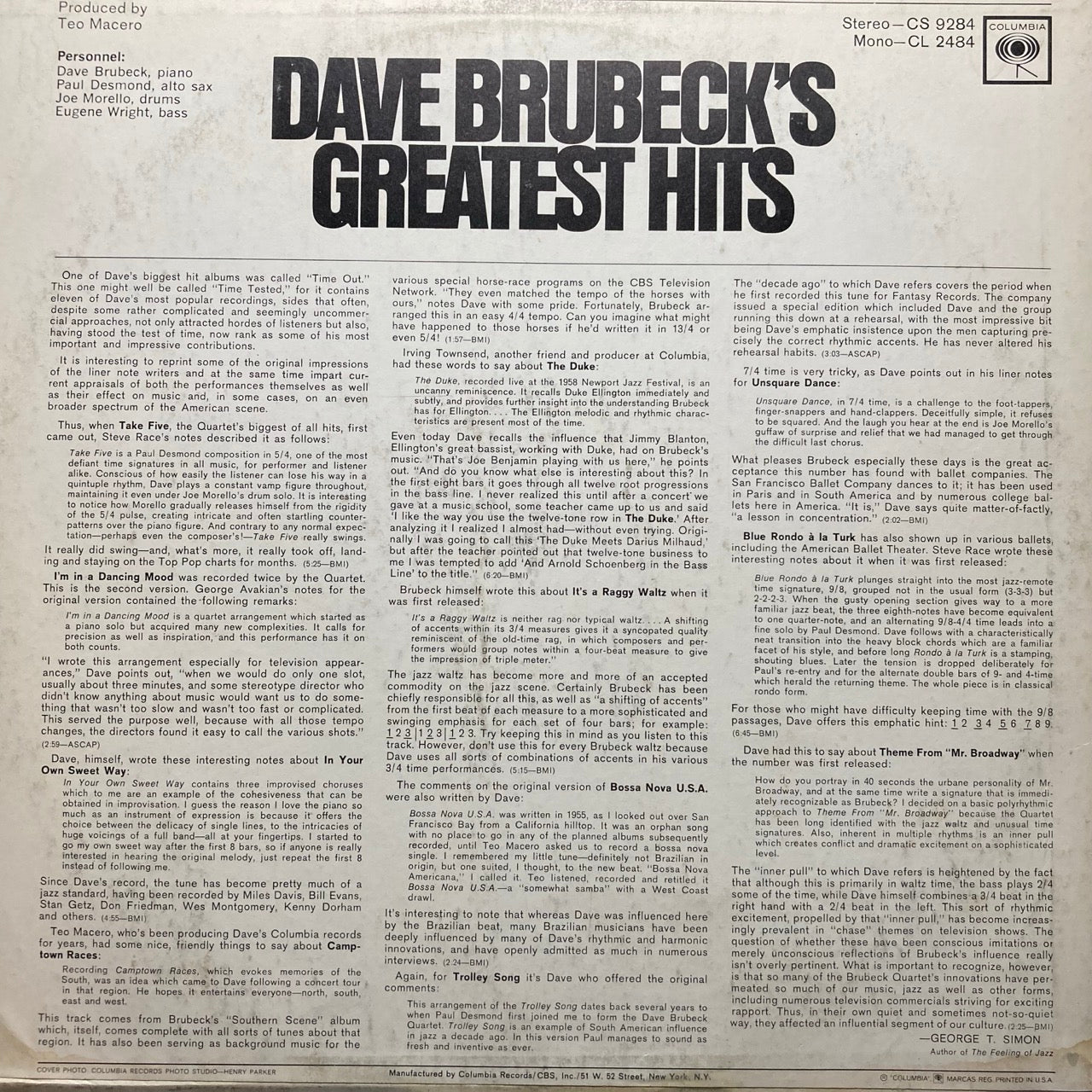 Dave Brubeck - Greatest Hits