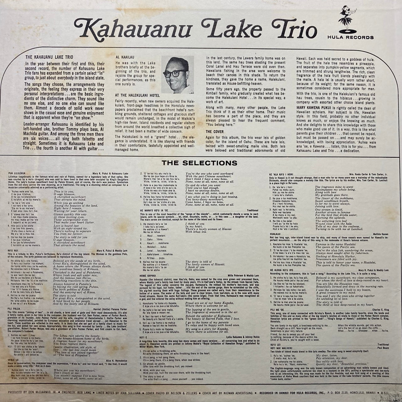 The Kahauanu Lake Trio - The Kahauanu Lake Trio