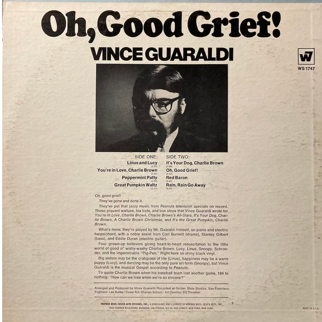 Vince Guaraldi - Oh Good Grief!