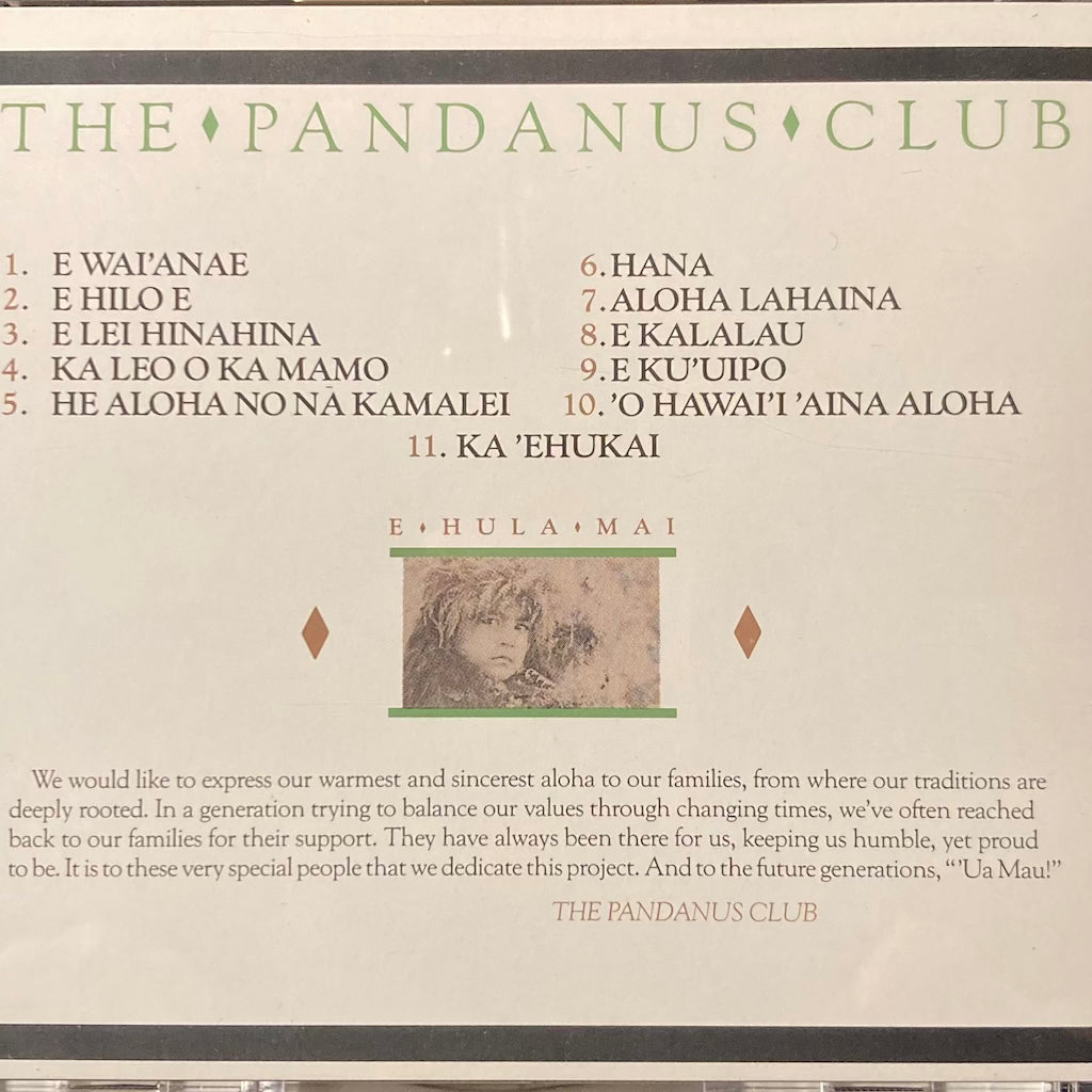 E Hula Mai - The Pandanus Club [CD]