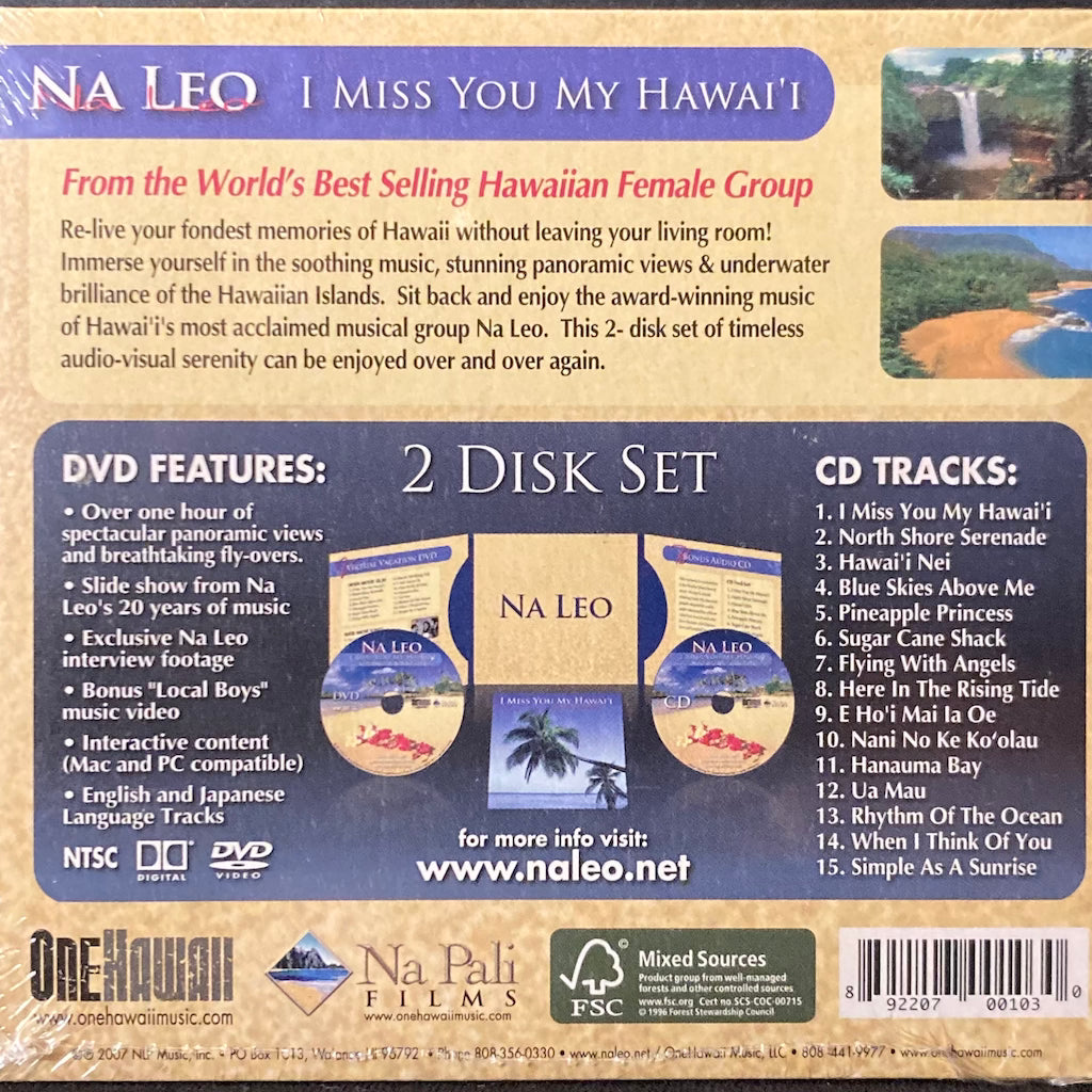 Na Leo - I Miss My Hawaii [Virtual Vacation DVD + CD | SEALED]