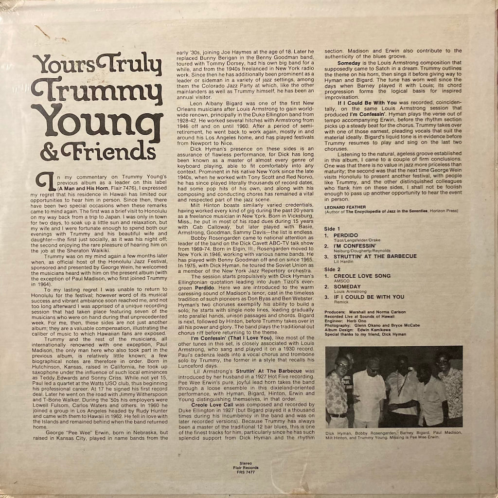 Trummy Young & Friends - Yours Truly