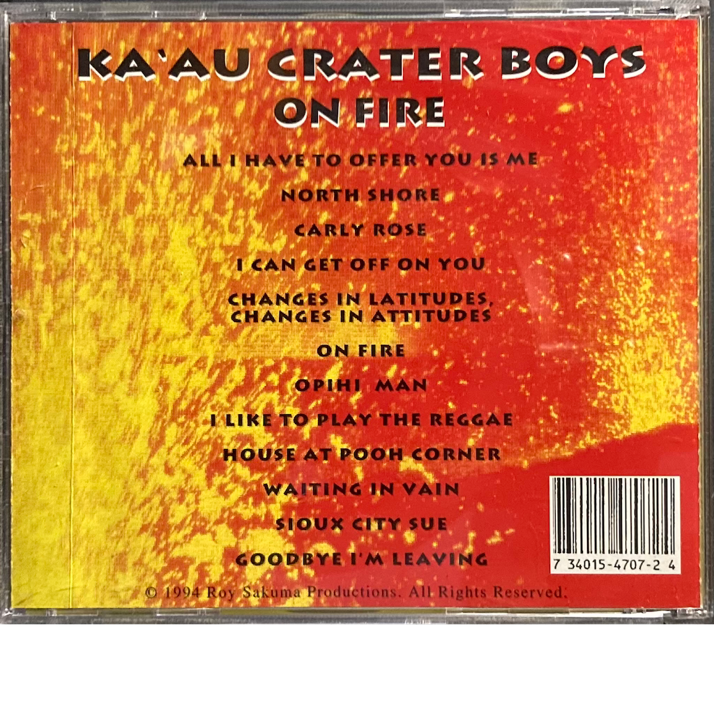 Ka'AU Crater Boys - On Fire! [CD]