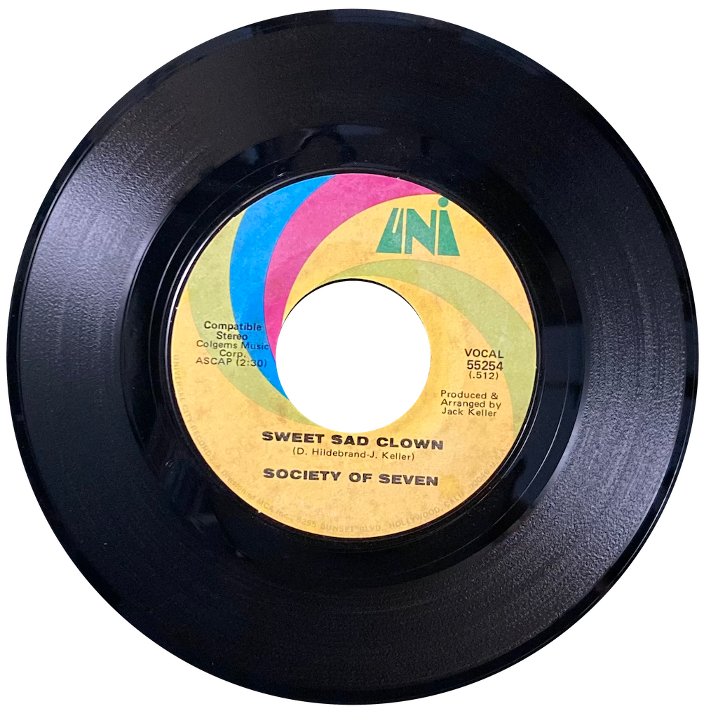 Society Of Seven - Sweet Sad Clown/Ten Cents In My Pocket [7"]