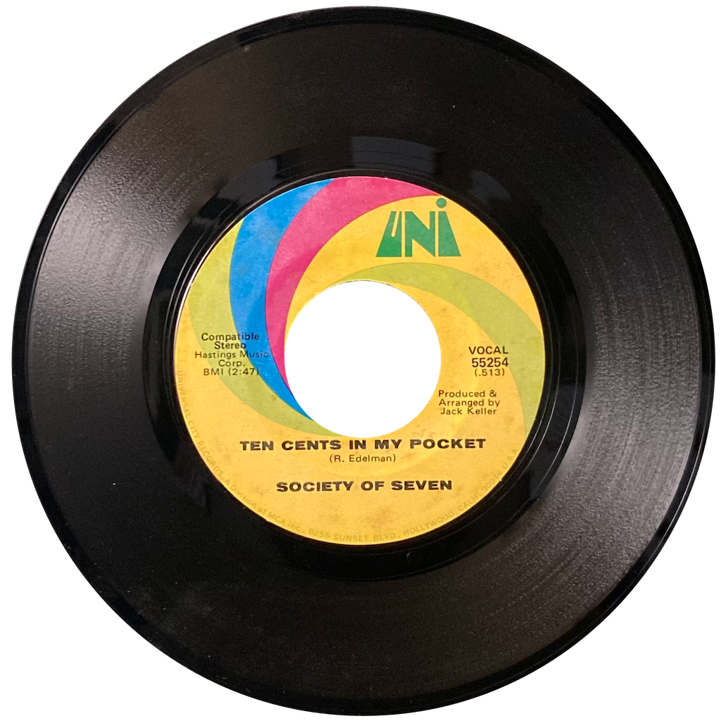 Society Of Seven - Sweet Sad Clown/Ten Cents In My Pocket [7"]