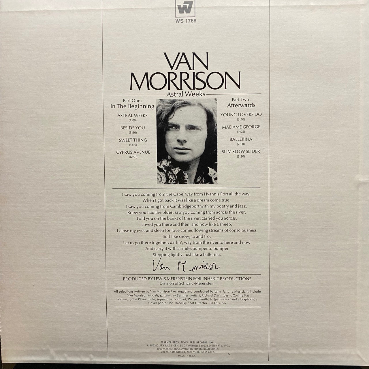 Van Morrison – Astral Weeks