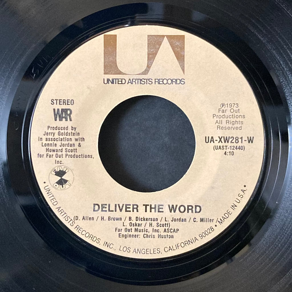 WAR - Gypsy Man/Deliver The Word [7"]