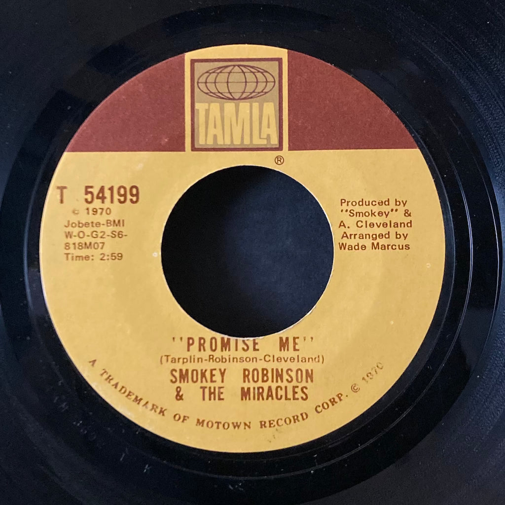 Smokey Robinson & The Miracles - Promise Me/The Tears Of A Clown [7"]