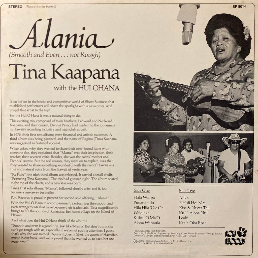 Tina Kaapana w/ Hui Ohana - Alania