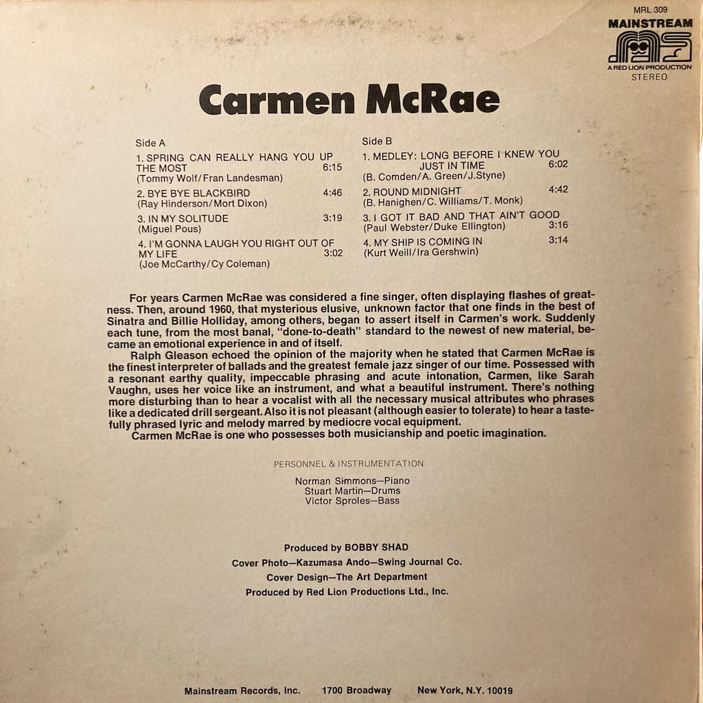 Carmen McRae - Carmen McRae