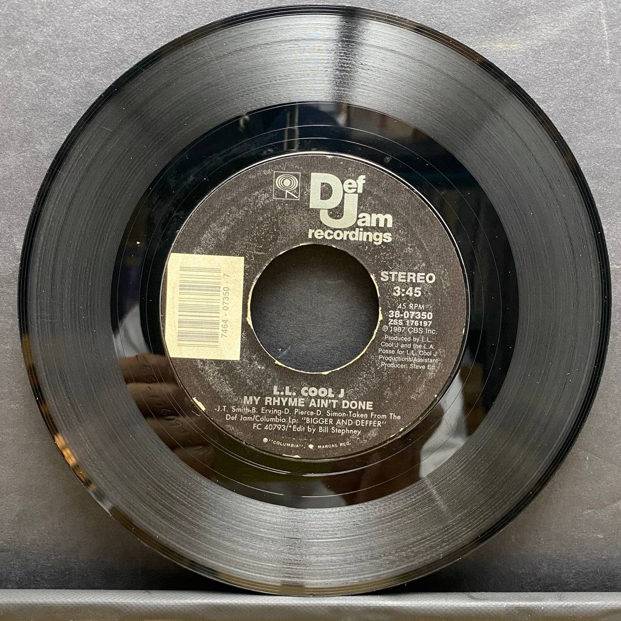 L.L. Cool J – I Need Love / My Rhyme Ain't Done [7"]