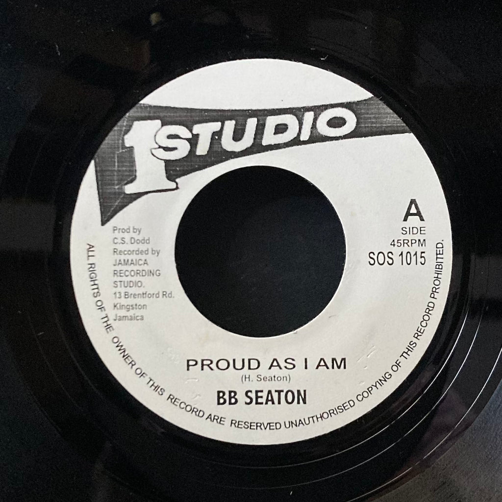 BB Seaton/Sound Dimension's - Proud As I Am/Version [7"]