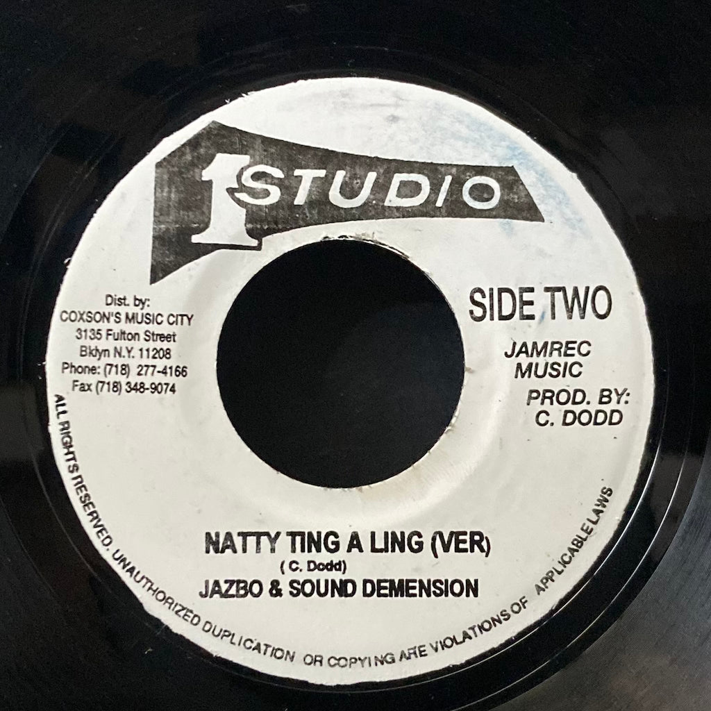 Prince Jazbo/Jazbo & Sound Dimension - Natty Ting A Ling/Version [7"]