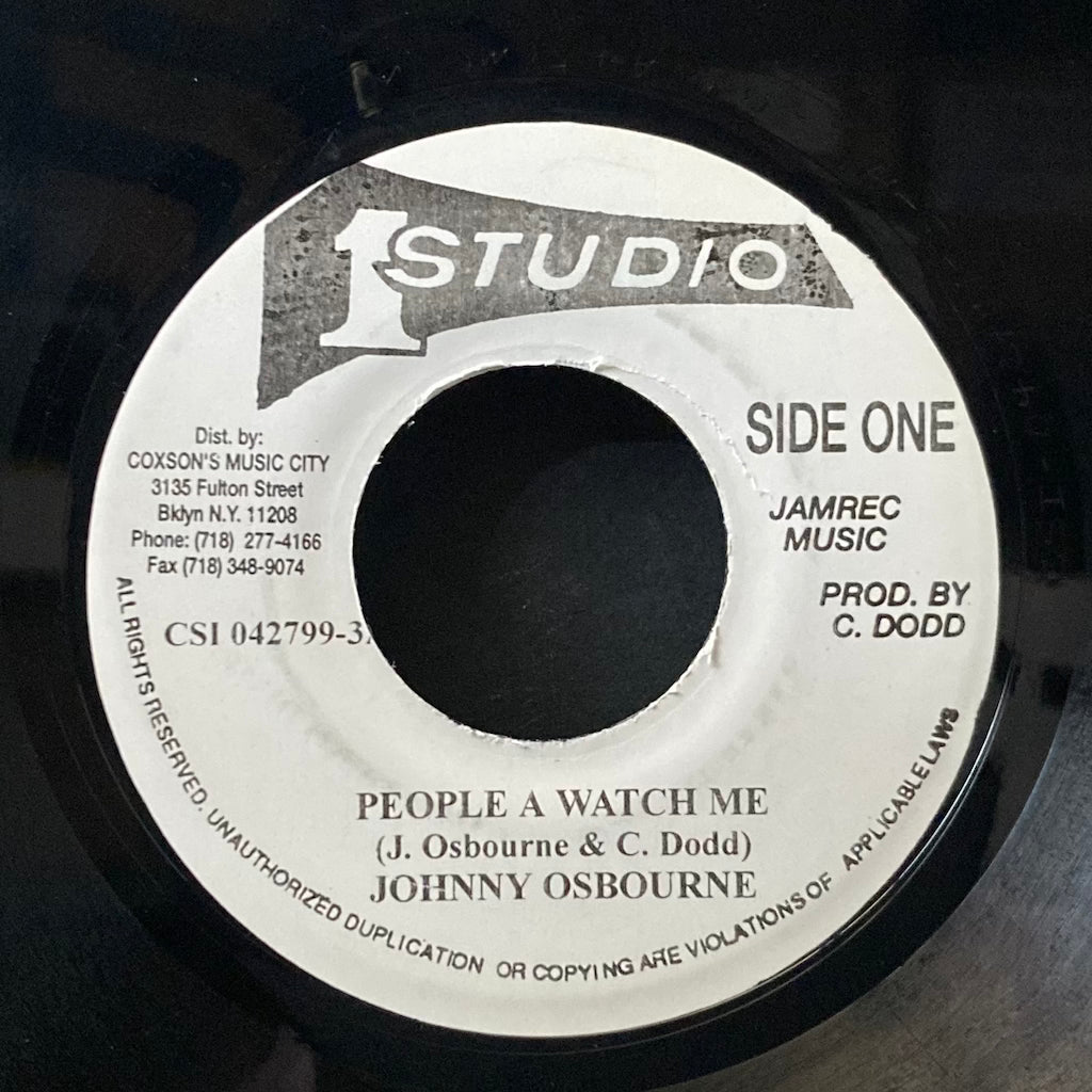 Johnny Osbourne/Johnny & Sound Dimension - People A Watch Me/People's Verson [7"]