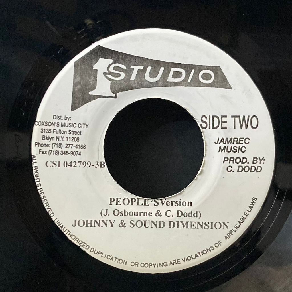 Johnny Osbourne/Johnny & Sound Dimension - People A Watch Me/People's Verson [7"]