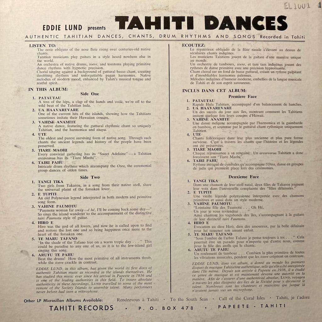 Eddie Lund - Tahiti Dances