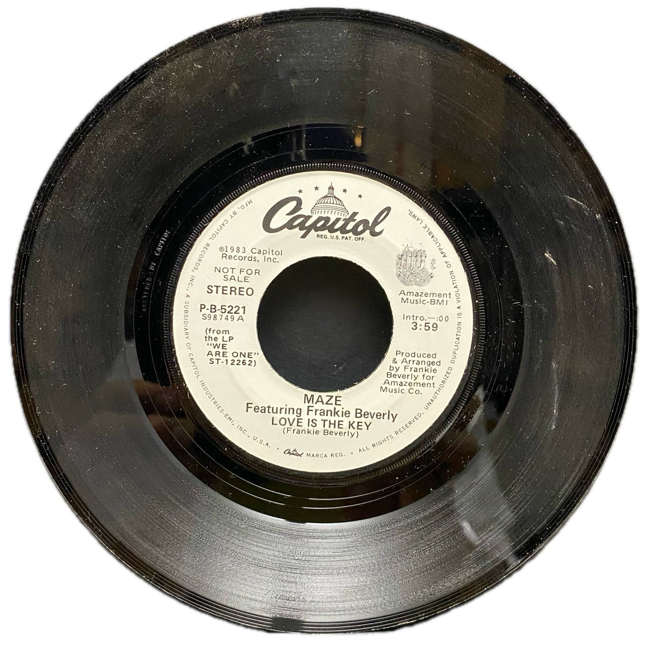 Maze Featuring Frankie Beverly – Love Is The Key [7"]