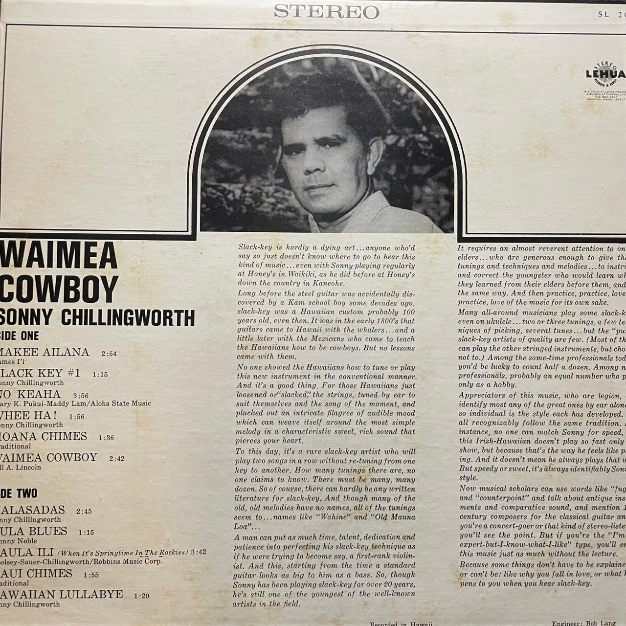 Sonny Chillingworth - Waimea Cowboy