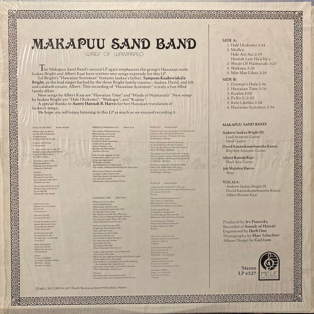 Makapuu Sand Band - Winds Of Waimanalo