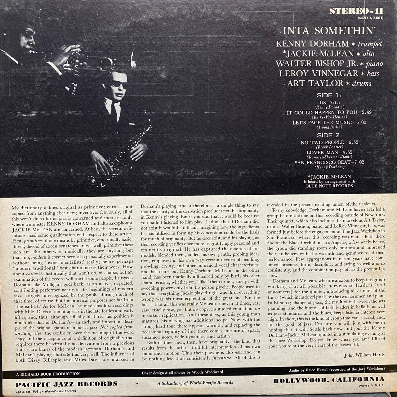 Kenny Dorham & Jackie McLean – Inta Somethin'