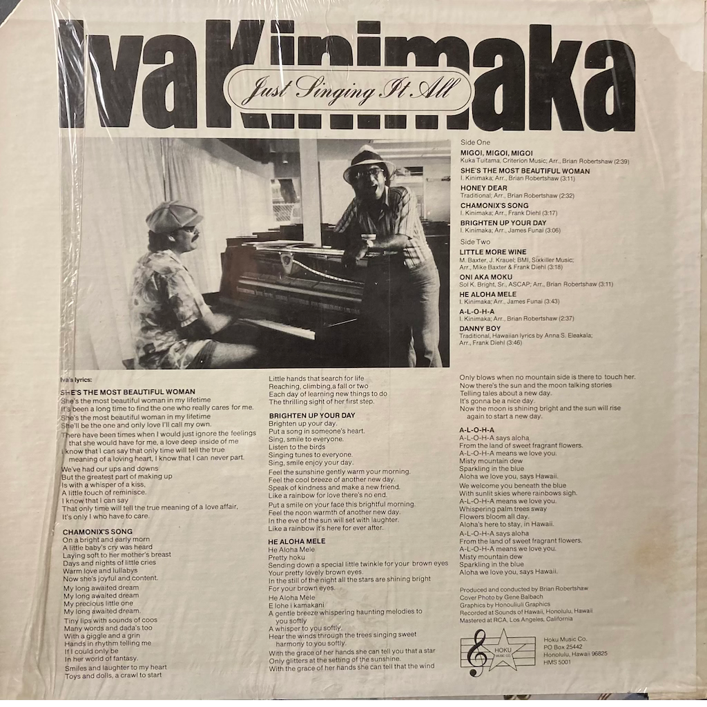 Iva Kinimaka - Just Singing It All