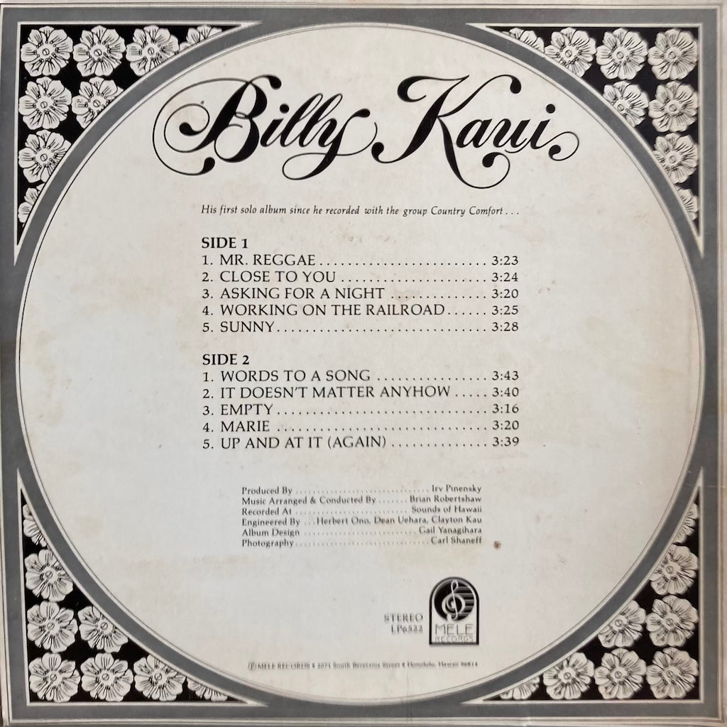 Billy Kaui - Billy Kaui [SIGNED]