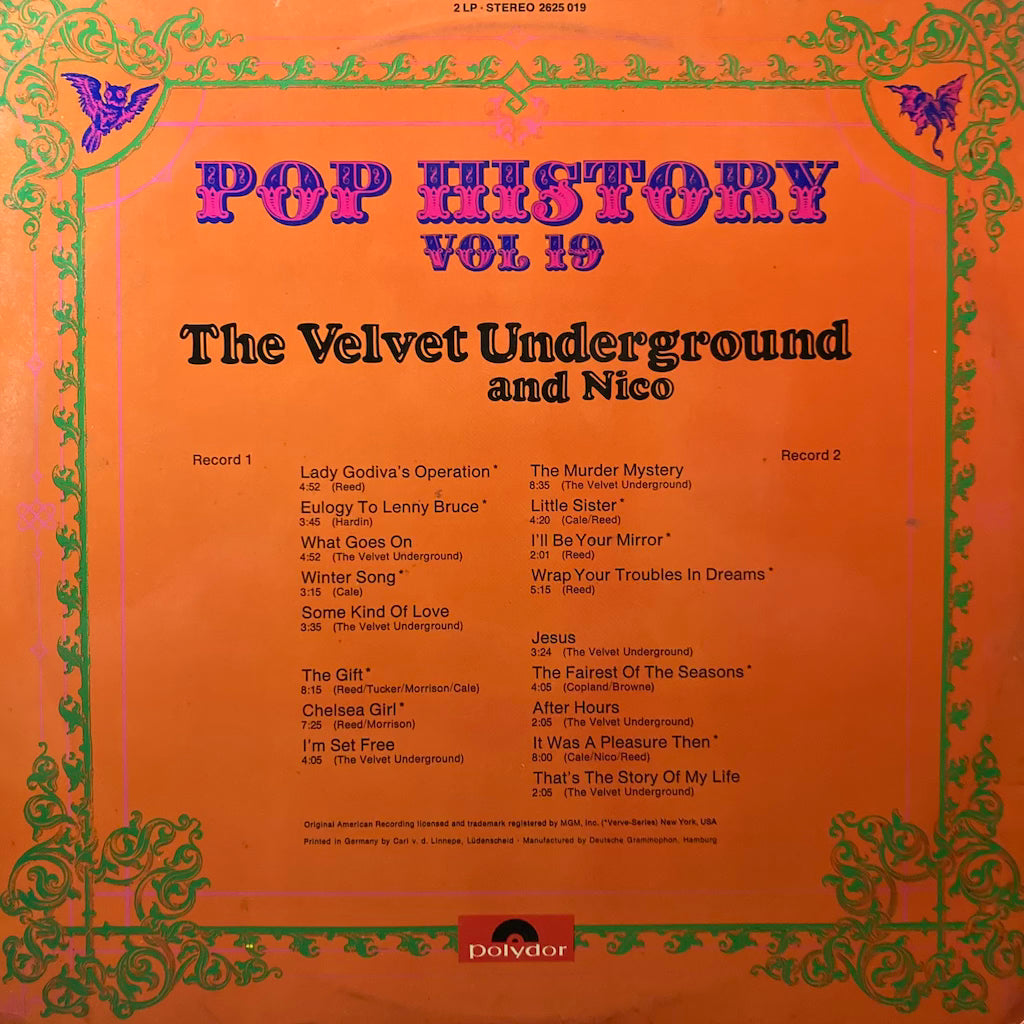 The Velvet Underground and Nico - Pop History Vol.19