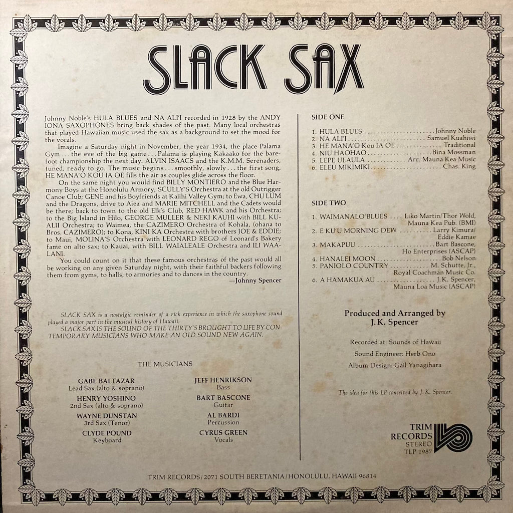 V/A - Slack Sax