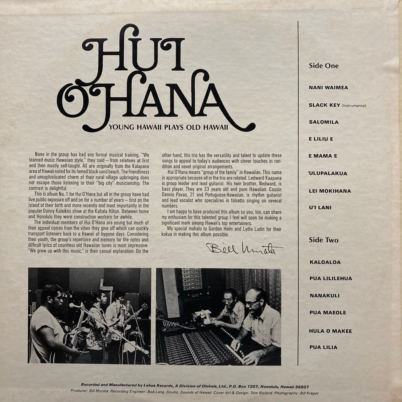 Hui Ohana – Young Hawaii Plays Old Hawaii