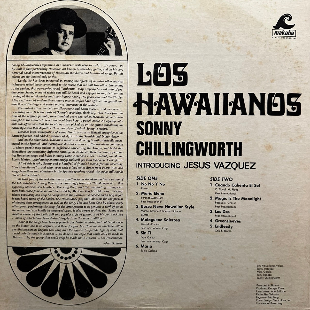 Sonny Chillingworth Introducing Jesus Vazquez – Los Hawaiianos