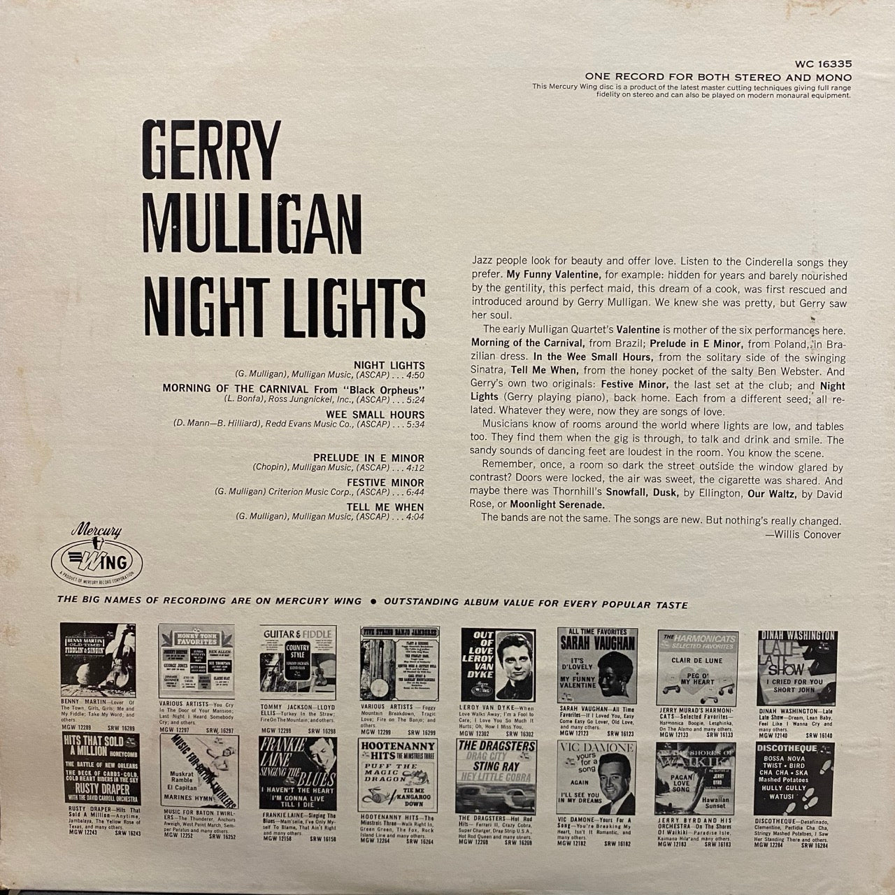 Gerry Mulligan – Night Lights