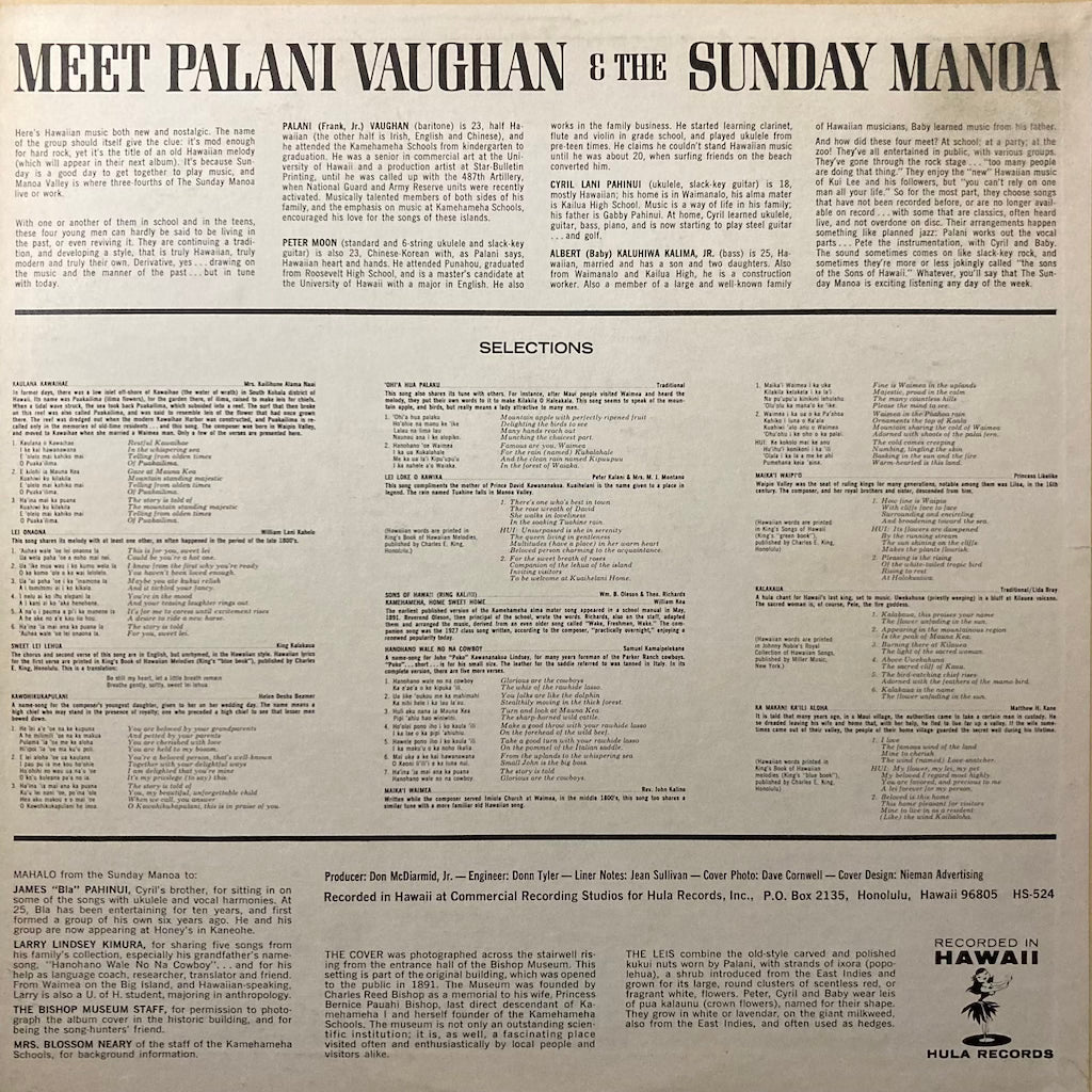 Palani Vaughan & The Sunday Manoa - Meet Palani Vaughan & The Sunday Manoa