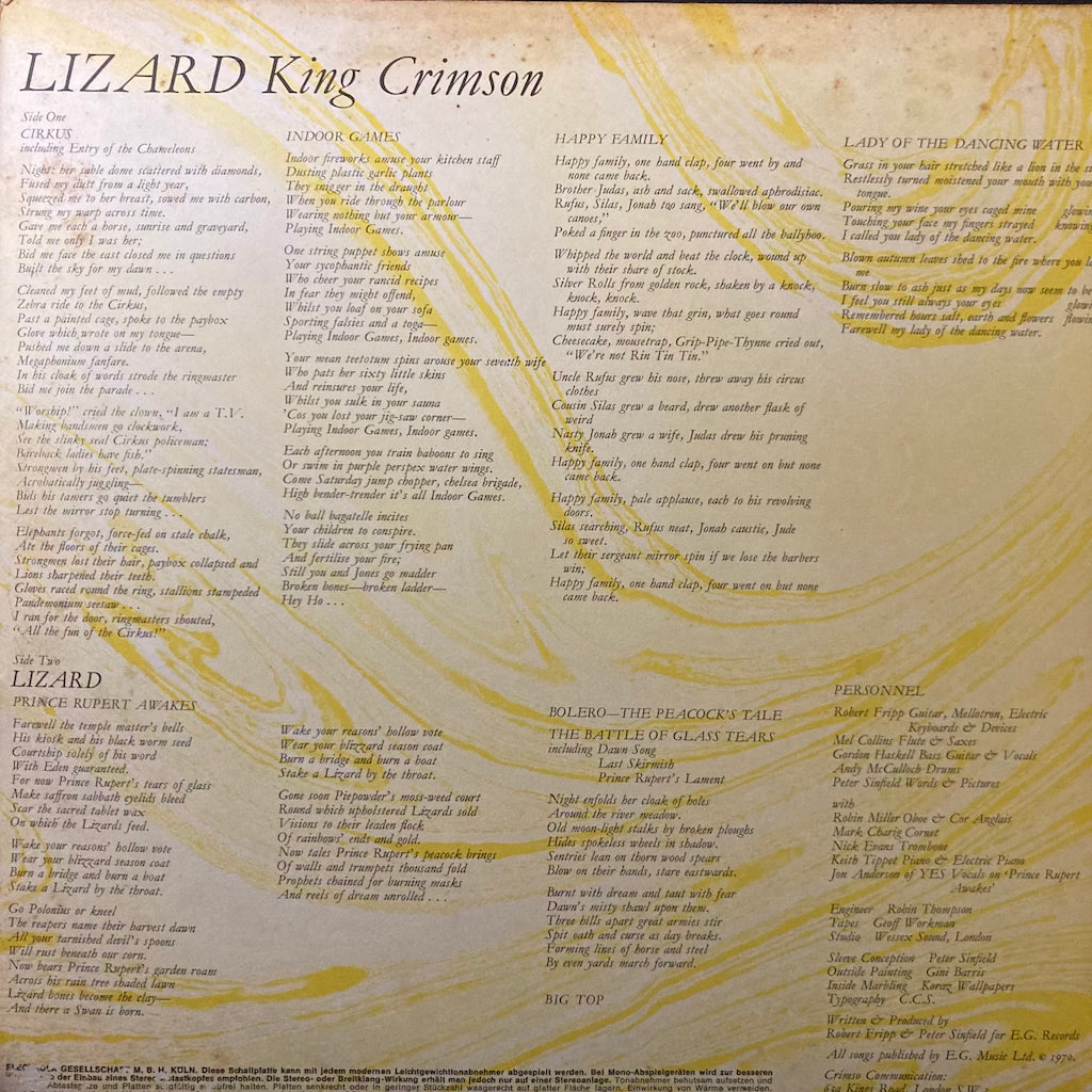 King Crimson - Lizard