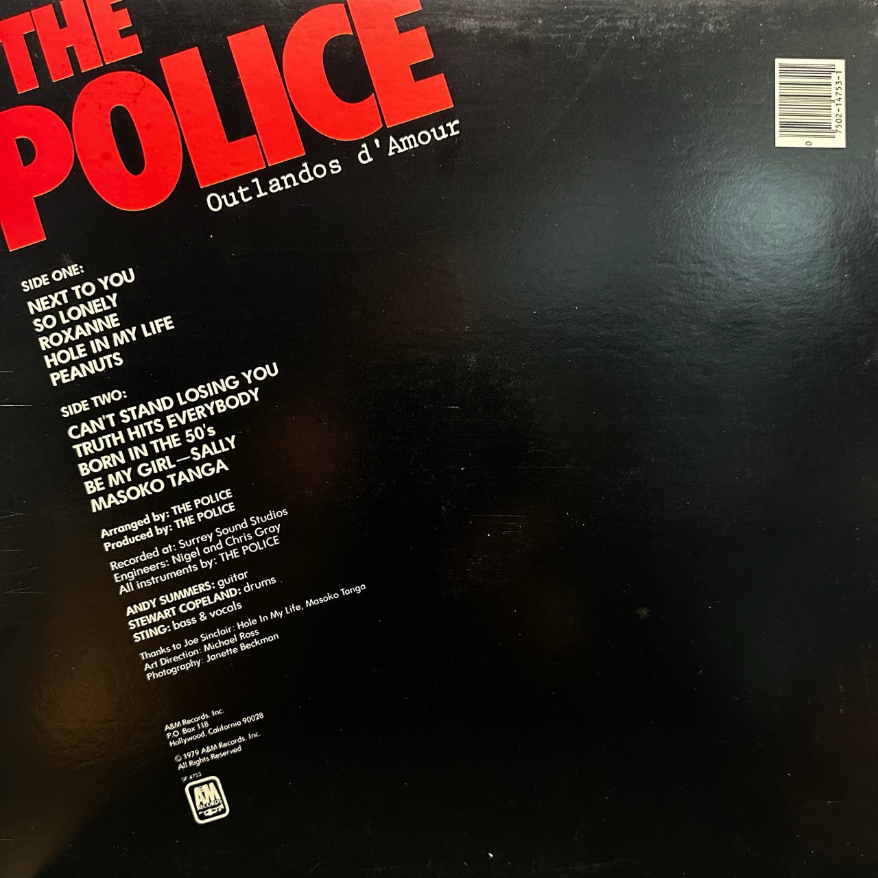 The Police – Outlandos D'Amour
