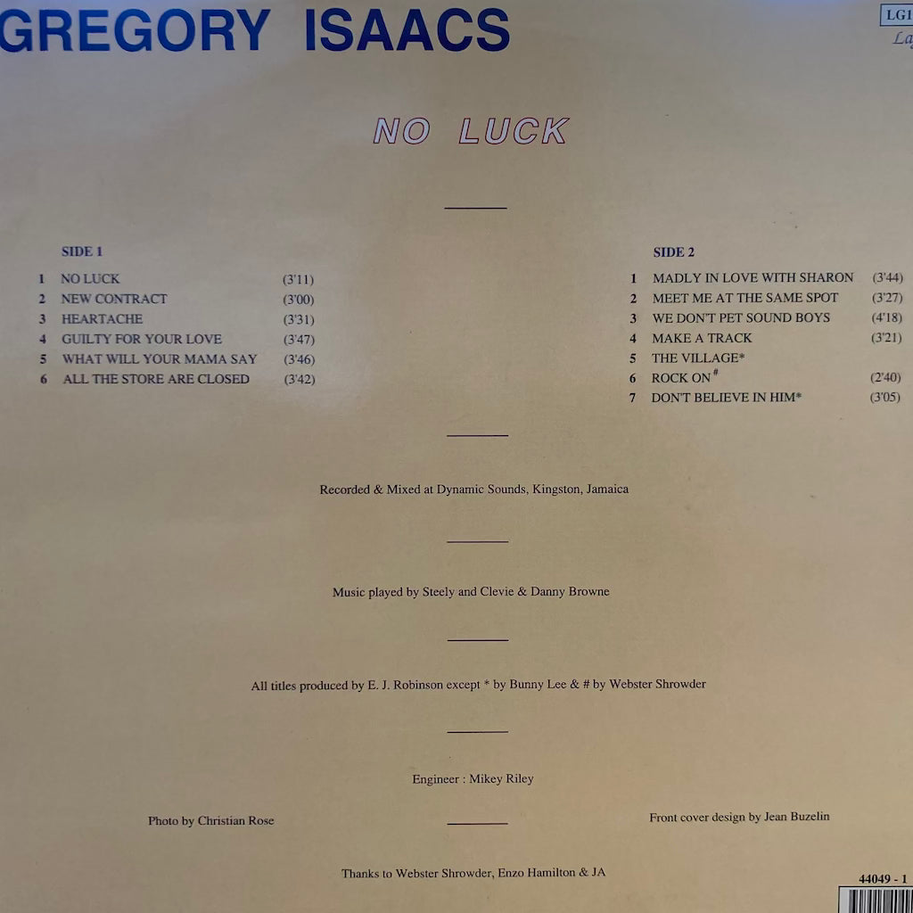 Gregory Isaacs - No Luck