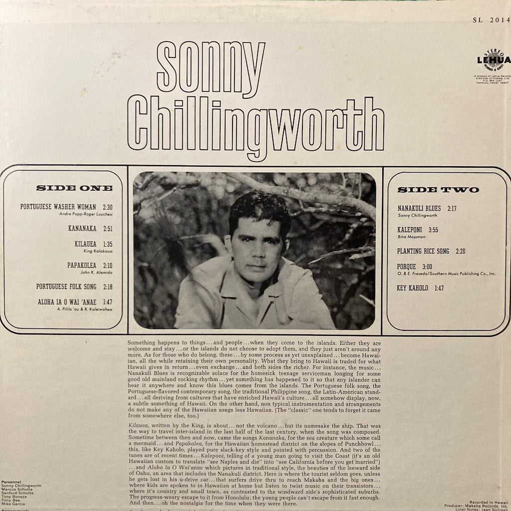 Sonny Chillingworth - Sonny Chillingworth