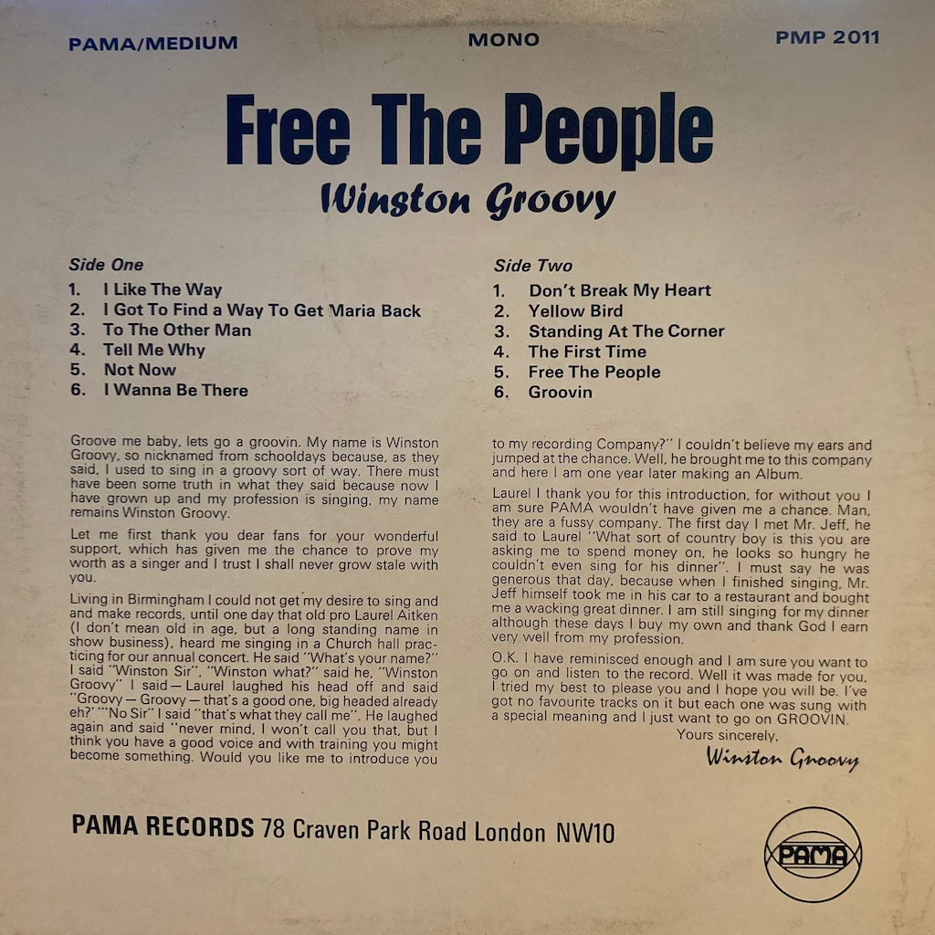 Winston Groovy - Free The People