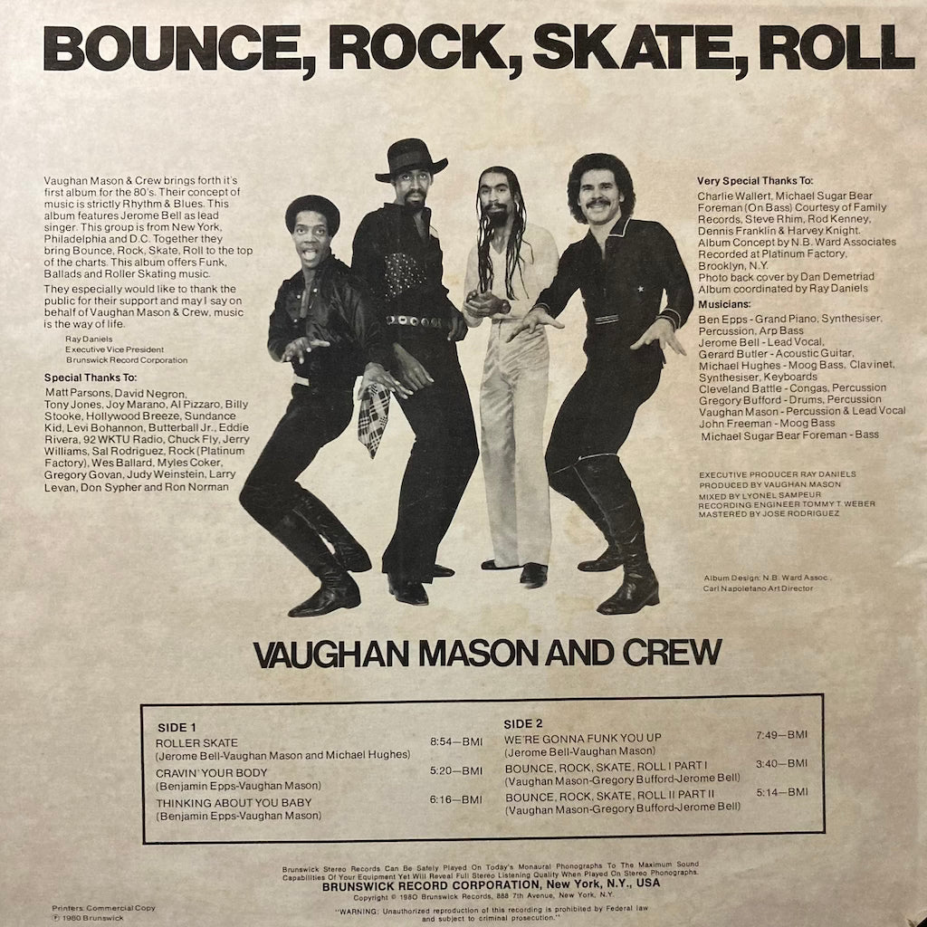 Vaughan Mason and Crew - Bounce, Rock, Skate, Roll