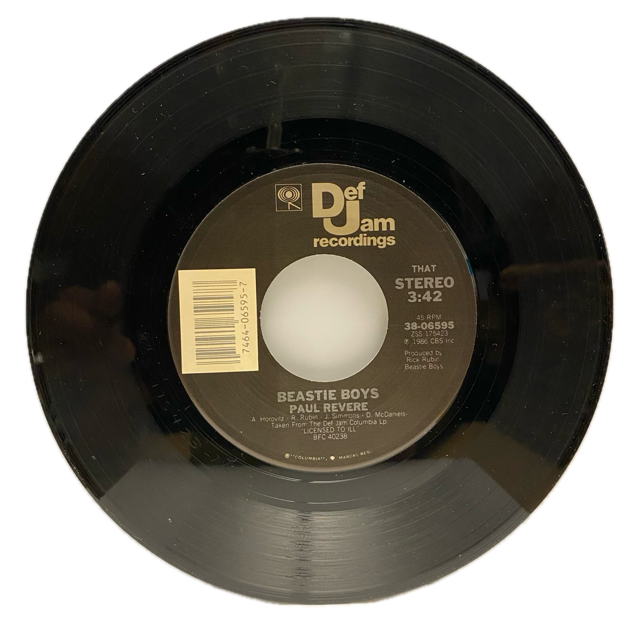 Beastie Boys - (You Gotta) Fight For Your Right (To Party) / Paul Revere [7"]