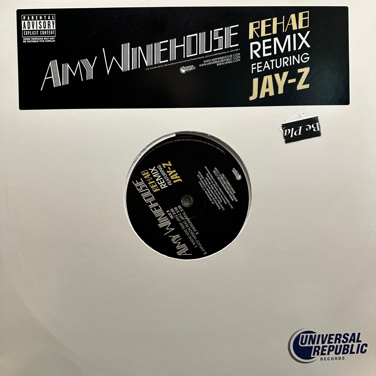 Amy Winehouse Featuring Jay-Z – Rehab Remix [12"]