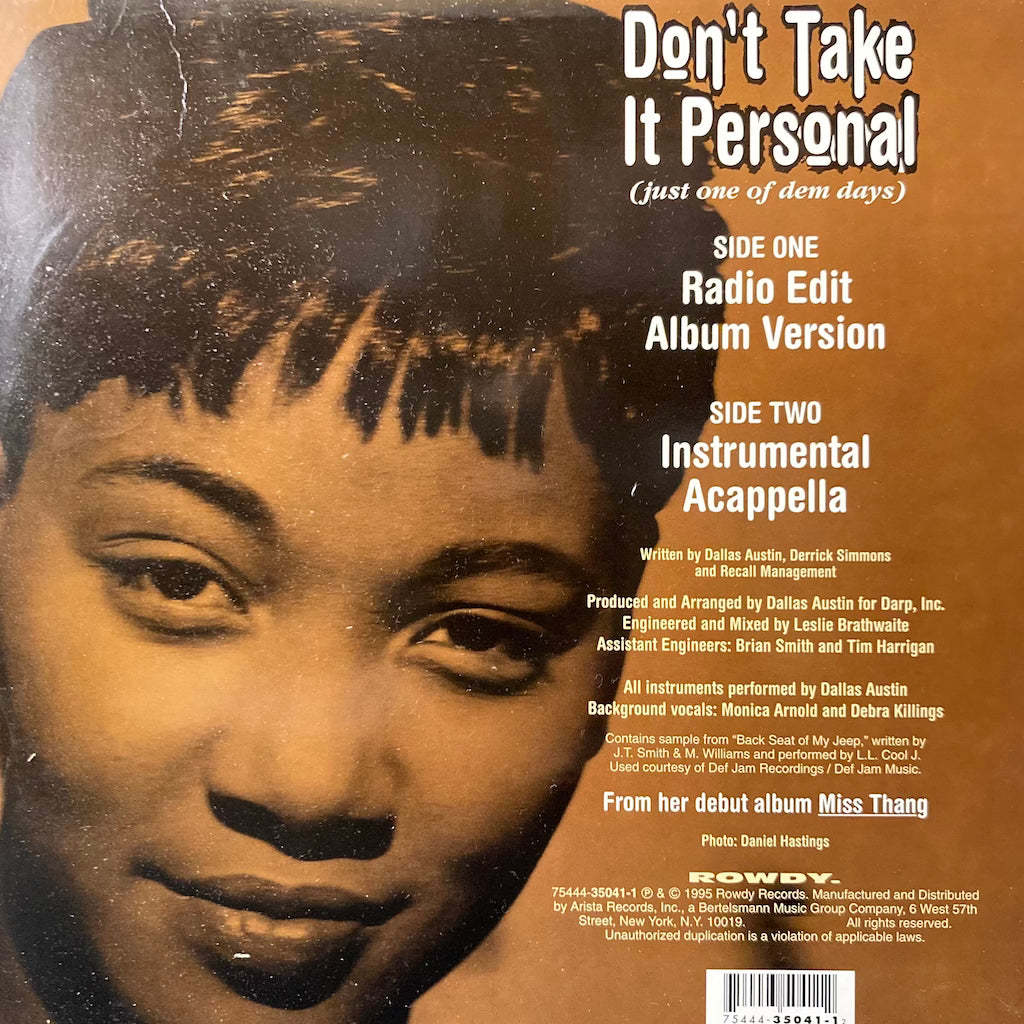 Monica - Don't Take It Personal (Just One Of Dem Days) [12"]