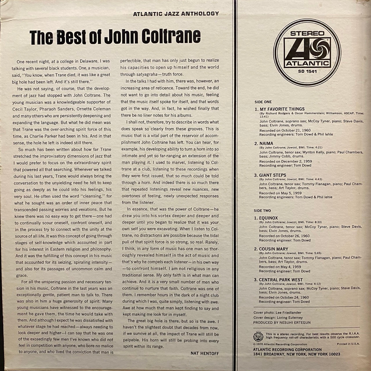 John Coltrane – The Best Of John Coltrane