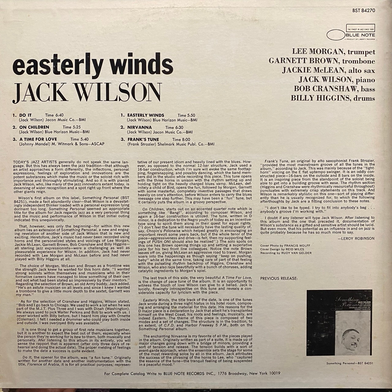 Jack Wilson – Easterly Winds